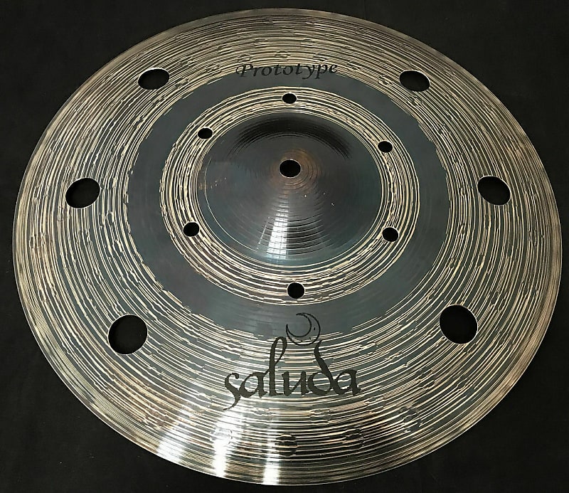 15" Saluda Prototype Swiss Vented Crash Cymbal Reverb