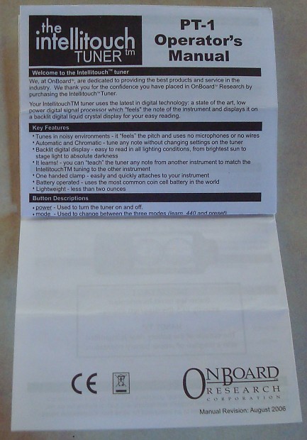 Intellitouch tuner shop manual
