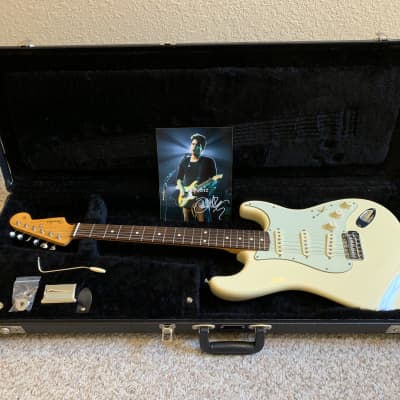 Fender John Mayer Stratocaster 2012  Olympic white/ mint green pick guard image 2