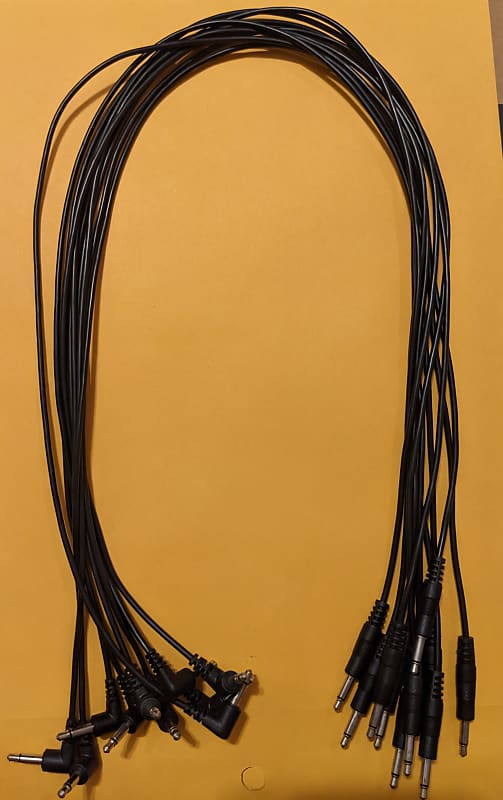 8 Eurorack Patch Cables w/ Right Angle Connector to Straight Reverb