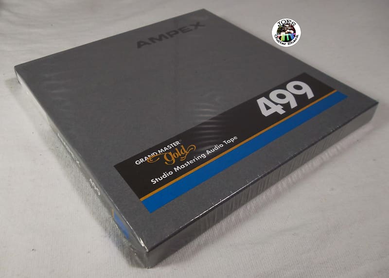 Ampex 499 Grand Master Gold 7 inch 1/4&quot; x 1200 Length Reel to Reel Studio Mastering Tape New and Sealed Made in USA!  			