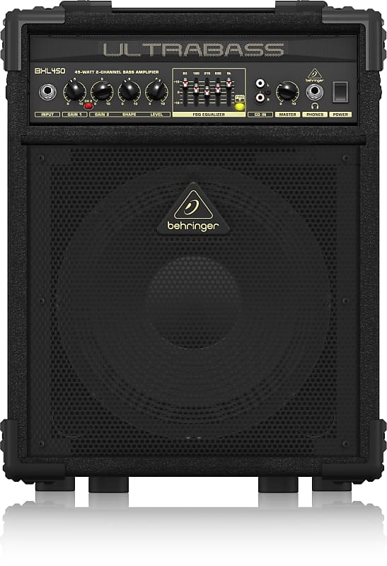 Behringer BXL450 45 Watt 2 Channel Bass Amplifier with Original Bugera 10" Speaker - DEMO image 1