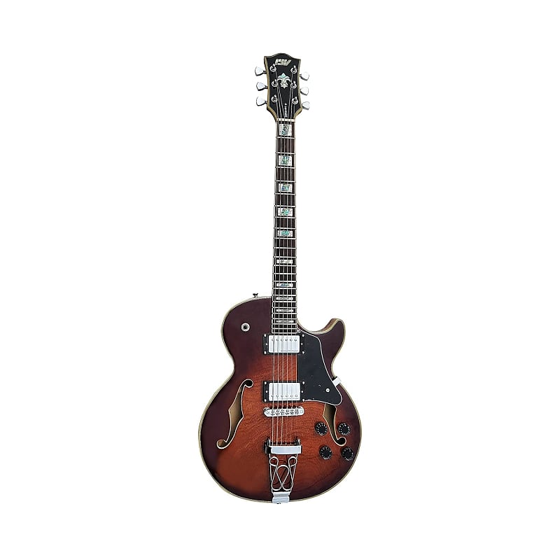 Iyv Ijz-300 Tsb Jazz Solid Hollow-Body Electric Guitar