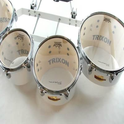 Trixon 4 Piece Pro Marching Toms White image 2