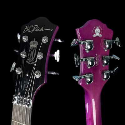 BC Rich Mockingbird Legacy ST With Floyd Rose Left Handed Transparent Purple image 6