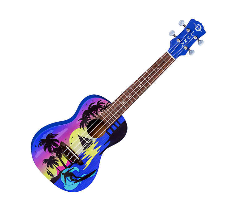 Luna Uke Kauwela Summer Concert Ukulele w/Bag | Reverb