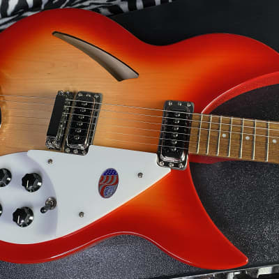 NEW! 2024 Rickenbacker 330 Fire Glo FG Fireglo - Semi Hollow Electric Guitar - Authorized Dealer - 7.55lbs - SN 2414681 image 3