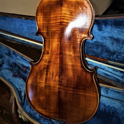 Antique Marc Laberte Stradivarius 1721 Maple Violin 4/4 With Original Case image 2