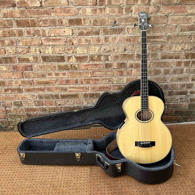 Epiphone El Capitan AcousticElectric Bass Guitar w/HSC 1990s Reverb