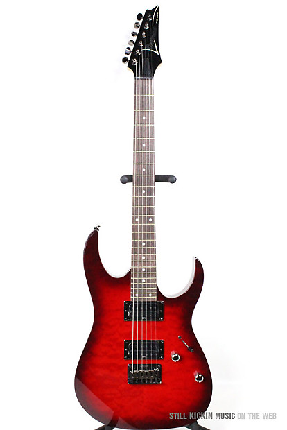 Ibanez Rg421 Qm Quilted Maple Top Transparent Red Burst Rg