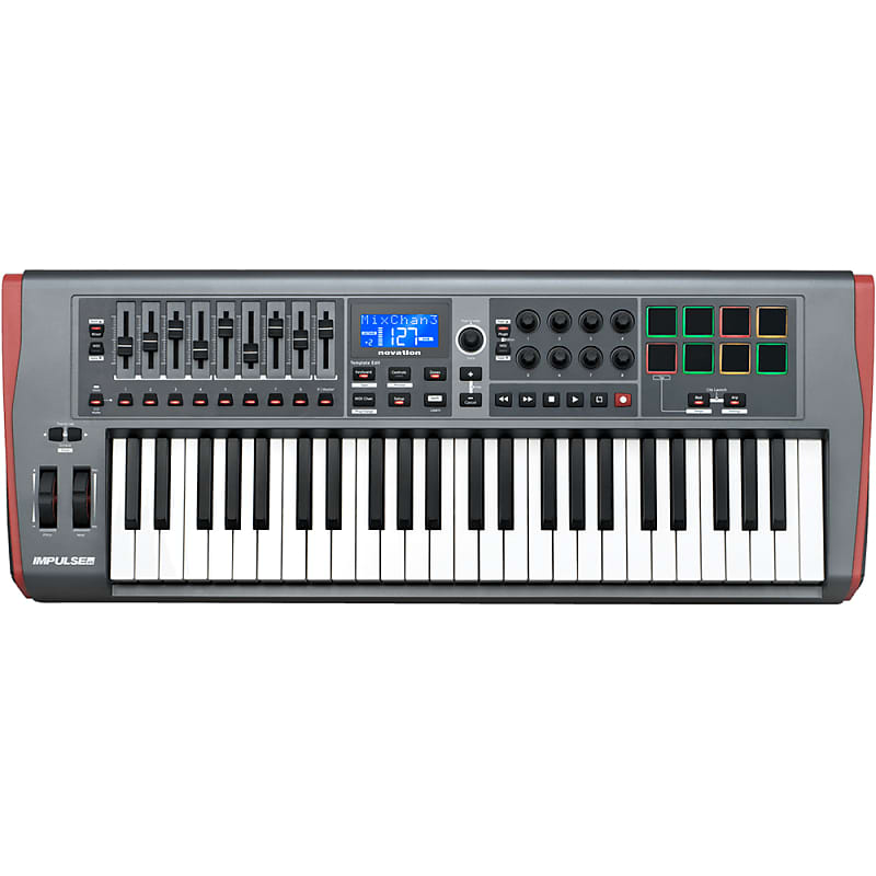 Novation Impulse 49 49-Key USB MIDI Keyboard Controller w/ Semi-Weighted Keys image 1