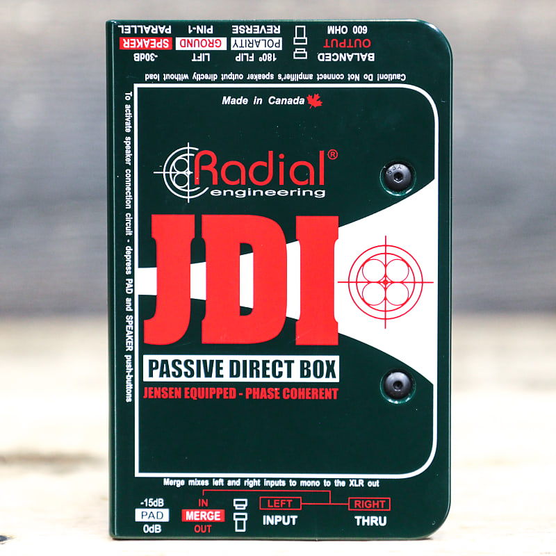 Radial Engineering JDI Passive Direct Box Jensen Transformer Reverb