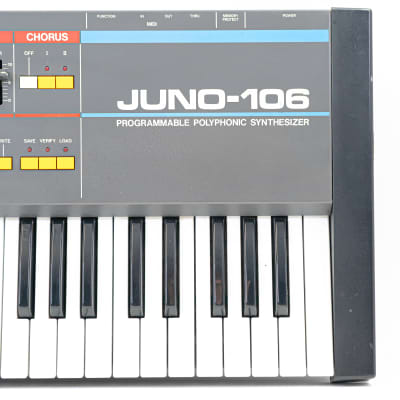 1985 Roland Juno 106 61-Key Polyphonic Keyboard Synthesizer * Serviced * image 7