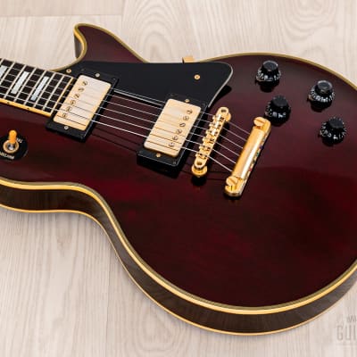 1981 Tokai Love Rock Custom LC100 Vintage Guitar Wine Red, 100% Original w/ Case image 9