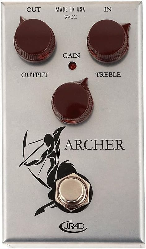 J. Rockett Audio Designs Tour Series Archer Overdrive and Boost Guitar  Effects Pedal