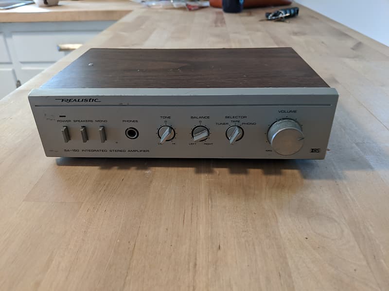 Realistic SA-150 Integrated Stereo Amplifier Wood | Reverb