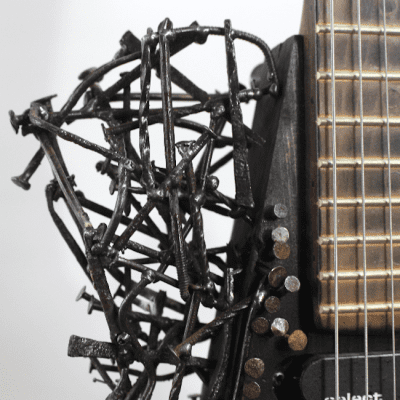 Guitar Made of Nails - Tetanuscaster - One of a Kind Art Guitar image 2