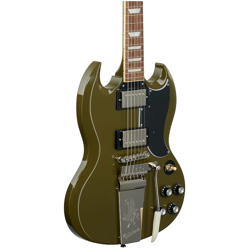 Epiphone Exclusive SG Standard '61 Maestro Vibrola, Olive