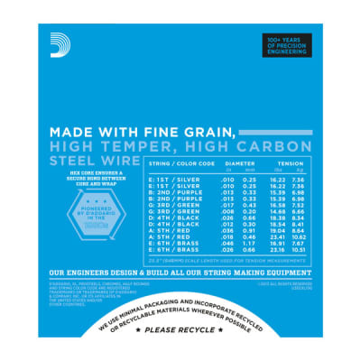 D'Addario EXL150 Nickel Wound Electric Guitar Strings, 12-String, Regular Light image 2