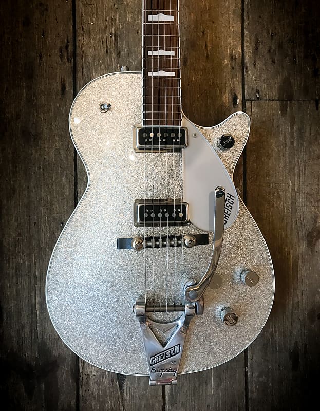 2006 Gretsch G6129T-1957 Silver-Jet  with original hard shell case and COA image 1