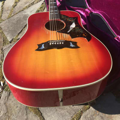 1974 Gibson Dove  Cherry Sunburst image 13