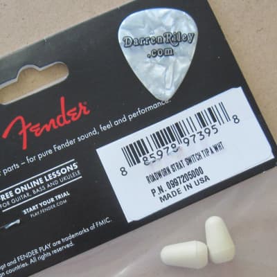 Fender Road Worn Aged White Stratocaster Switch Tips 0997205000 image 3