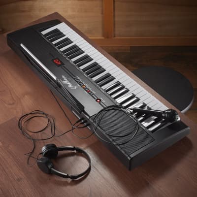 61-Key Digital Keyboard - Portable Piano Beginner Kit with Phones, Mic image 7
