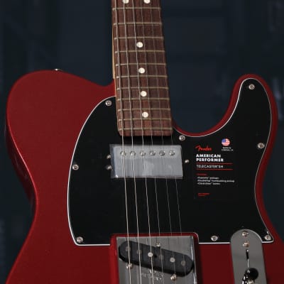Fender American Performer Telecaster HUM with Rosewood Fingerboard in Aubergine image 3