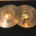Zildjian Cymbals 13.25 in. K Custom Hybrid Hi-Hat Cymbal Pair Used