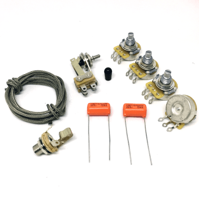 GuitarSlinger Parts SG Wiring Kit CTS 500k Pots Switchcraft Toggle Switch SPRAGUE Orange Drop image 1