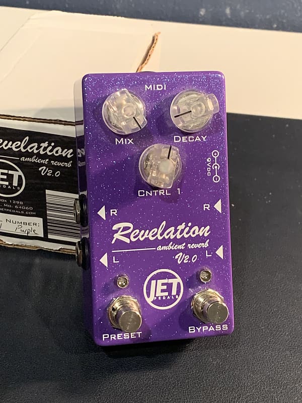 Jet Pedals Revelation 2.0 Ambient Reverb Purple Sparkle Reverb