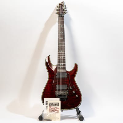 Schecter Hellraiser AD-C-7-FR-HR - Diamond Series 7-String Guitar - Black Cherry image 2