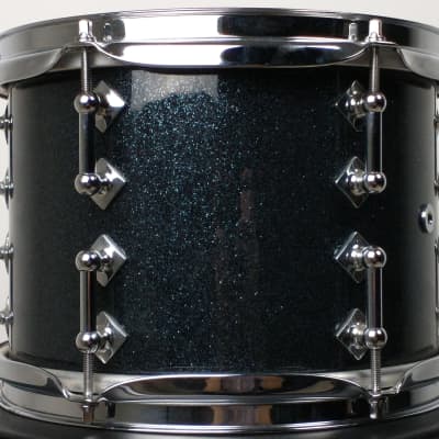 Craviotto Solid Maple 7.5x10, 13x13, 14x14, 12x18" BD 2009 Drum Set, Gun Metal Blue Lacquer Kit #139 image 20