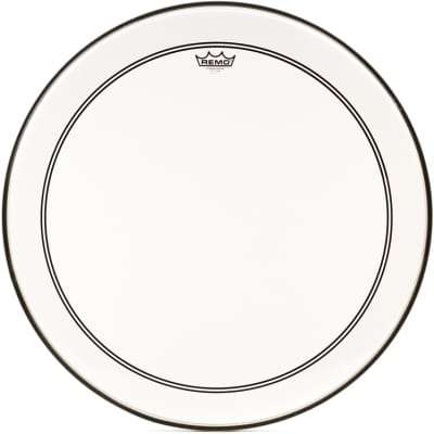 Remo Powerstroke P3 Clear Bass Drumhead - 26 inch - with 2.5 inch Impact Pad image 1