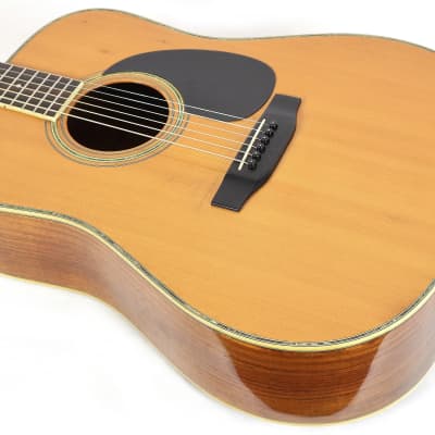 Vintage Morris Japan W-30 Solid Top Rosewood Natural Acoustic Guitar image 5