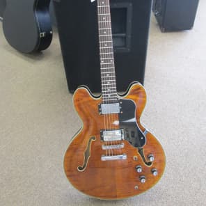 Blue Frog Made in the USA  335 Style Flametop 2014 Vintage Amber image 16
