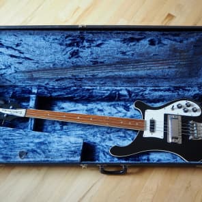 1976 Rickenbacker 4001 Fretless Electric Bass Guitar Jetglo, 100% Original. 4003 Clean, Stock w/ ohc image 15