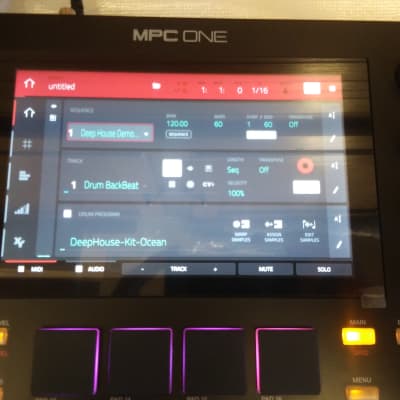 Akai MPC One Standalone MIDI Sequencer 2020 - Present - Black image 2
