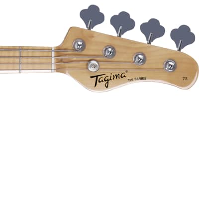 Tagima TW Series TW-73 J Style Electric Bass - Sunburst image 2