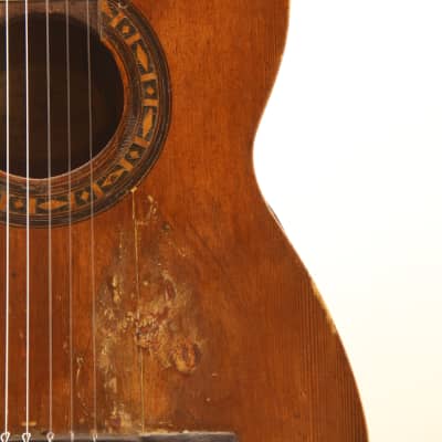 Manuel de Soto Y Solares ~1870 classical guitar- amazing survivor, relation to Ant. de Torres +video image 4