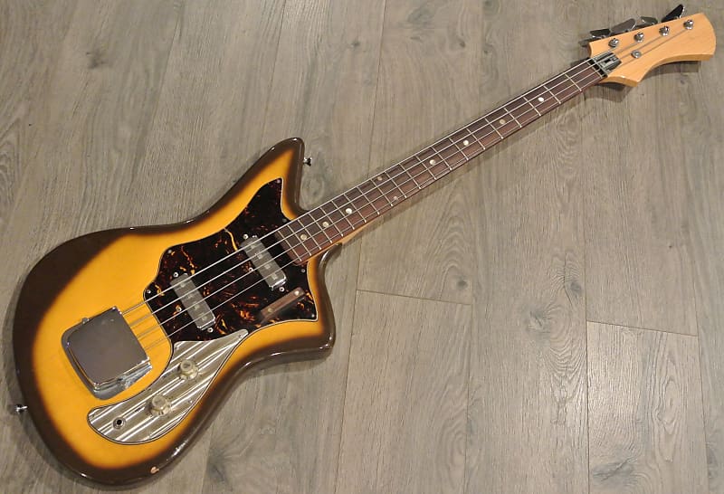 1960's Inter-Mark Cipher Bass- Made in Japan - Wild Looking Shape and Finish image 1