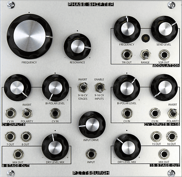Pittsburgh Modular Phase Shifter 16 Stage Analog Phaser Module 2018 Silver image 1