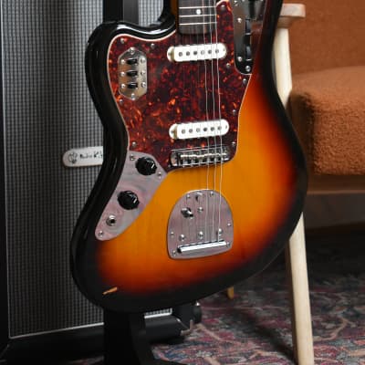 1998 Fender Japan “Order” JG66 Jaguar Left-Handed Sunburst, CIJ, Limited, Offset image 13