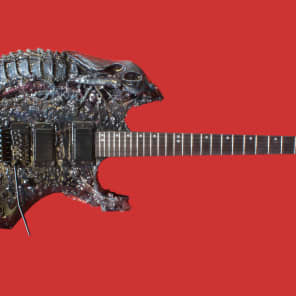 The Xenomorph III Alien themed guitar/playable artwork from Devil & Sons image 1