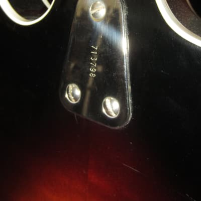 1965 Hagstrom Viking Hollowbody Electric Sunburst w. Original Hard Case image 10