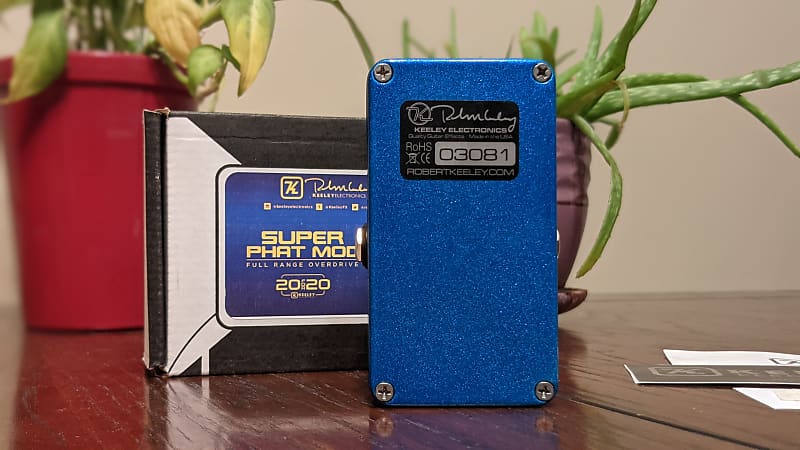 Keeley Super Phat Mod Overdrive 20 for 20 Limited Edition Custom Shop Blue  Sparkle (only 20 made)