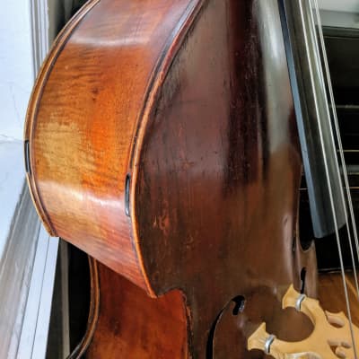 German Double Bass Upright Bass 1850 Brown image 7