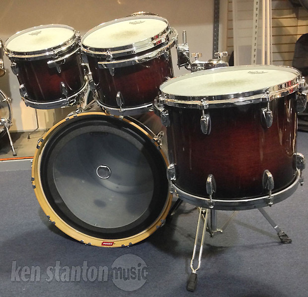 Used Gretsch Renown Maple 5 Piece Cherry Burst Reverb