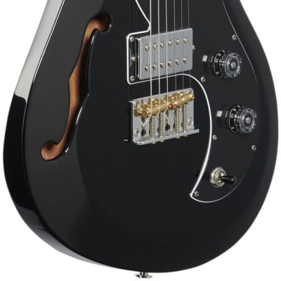 PRS Paul Reed Smith S2 Vela Semi-Hollowbody Electric Guitar (with Gig Bag), Black image 4