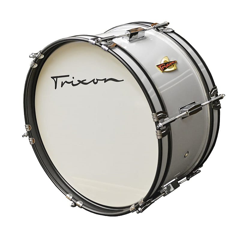 Trixon Junior Marching Bass Drum - White image 1